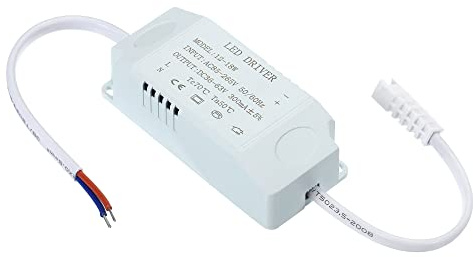 PATIKIL 12-18W 300mA Driver LED Alimentatore, 3pz AC 85-265V Uscita 36-63V DC Maschio Connettore Costante Corrente Raddrizzatore Trasformatore Esterno Alimentazione per Lampade LED