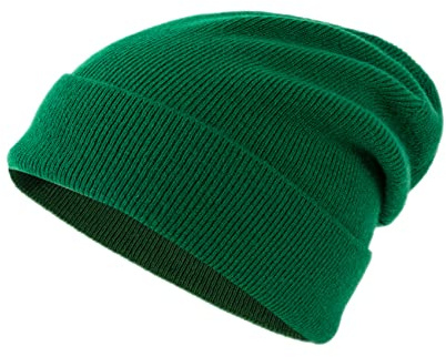 Lallier Mütze aus 100% reinem Kaschmir, gerippte Mütze mit Bündchen, warm und weich, mit Geschenkbox für Damen und Herren