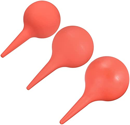 Rubber Suction Ear Syringe, 30ML, 60ML., 90ML Ear Wax Removal Ball Liquid Squeeze Bulb Hand Cleaning Air Blow Ball Dust Remover Tool (3PCS 90ML)