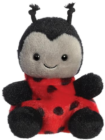 Aurora World Aurora, 82059, Palmpalmpalmpalmpalmpalmpalmprickar nyckelpiga, 13 cm, plyschdjur, röd och svart