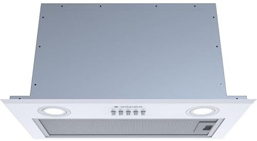 Aspes Grupo Filtrante de Integración 52cm Blanco AGF5200CB. Potencia 108m3/h, 3 Velocidades, Control Manual, Filtro apto para Lavavajillas.