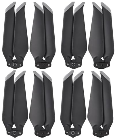 4 Pairs RC Drone Propeller, Propellers Replacement für DJI Mavic 2 Zoom/Mavic 2 PRO, Grauer Rand Ersatzpropeller Blätter Geräuscharm Zubehör Kompatibel mit DJI Mavic 2 Zoom/Mavic 2 PRO