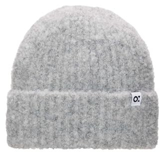 OPUS Damen Mütze | Strickmütze ACURLY CAP mit Wolle hazy fog melange, 0