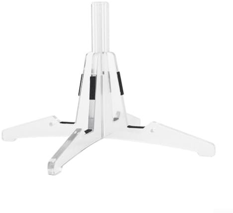 Transportabler Klarinettenständer mit 4 Beinen für Stabilität und Schutz (transparente Farbe)