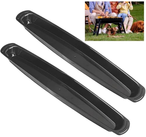 Grill Drip Tray For George Foreman Grills Black Grease Catcher 14.5 Inch Heat-Resistant Large Capacity Easy Clean Outdoor BBQ Accessory