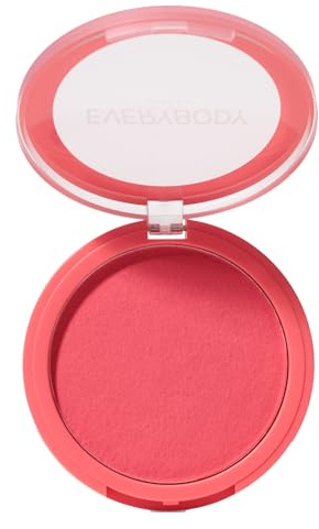 EVERYBODY LONDON Colorete en Polvo Cremoso Rosa, Efecto Natural, Fácil Aplicación (Vivid Rose)