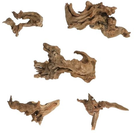Tsnamay 5Pcs Natural Driftwoods Length 1.97 to 3.94