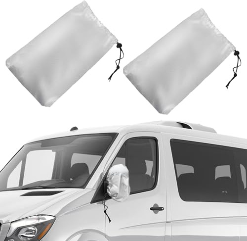 1 Paire Housse de Rétroviseur Latéral de Voiture pour Grand Camion Commercial, Couverture Neige de Miroir Latéral, Couverture D'antigel Protection de Miroir pour Ducato/Sprinter/Transit/Master