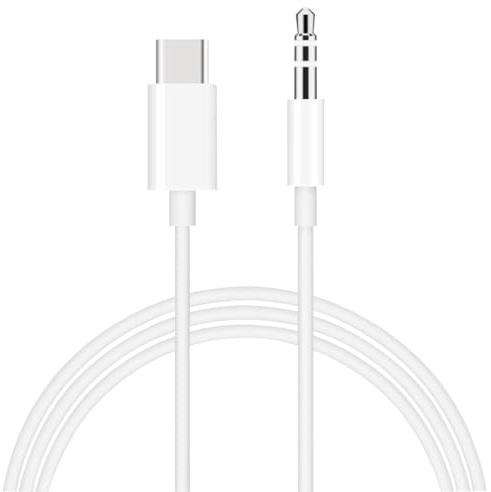 Winhuey USB C to 3.5mm Audio Aux Jack Cable, 1M Type C to Aux Adapter for Car Stereo, Compatible with Phone 15 Pro Max and S21 Ultra, S20 Ultra, Note 20, Note 10 Plus