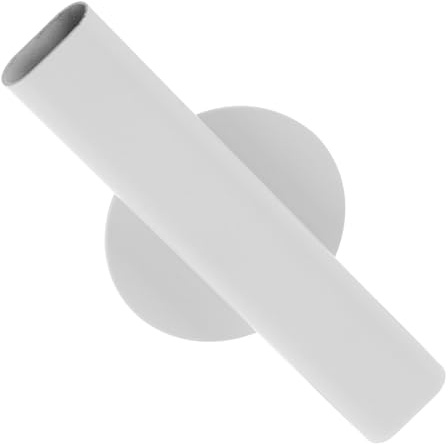 TOYANDONA Vaso Parete in Metallo Bianco, Porta Fiore da Parete per Composizioni Floreali, Decorazione Murale per Matrimoni e Feste