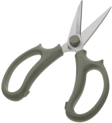 KAILIKETIY Tijeras de Poda de Acero Inoxidable Punta Afilada Tijeras para Flores y Ramas Pequeñas Herramienta Manual para Jardinería y Floristería Diseño Retro Gris Verdoso Corte Preciso