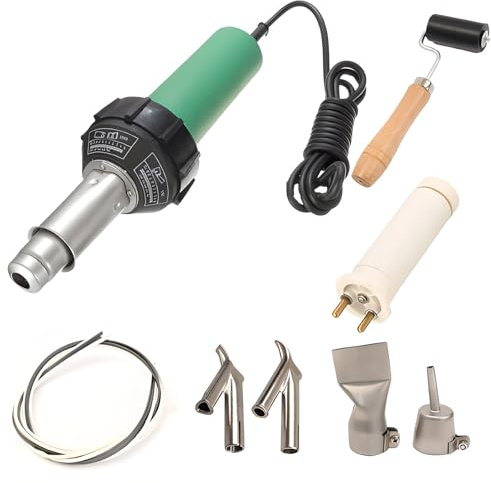 Soldador de Plástico de 1600 W Soldadura de Soldadura de Aire Caliente Soldadura de Soldadura de Pistola de Soldadura de Pistola de Calor de Soldadura Tarpaulina y Pancartas de Soldadura de Pistola