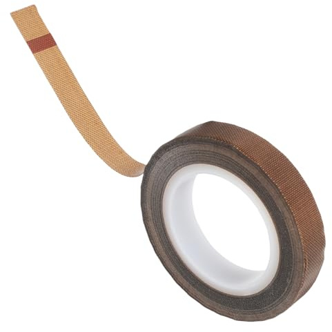 PAMINGONO Klebeband für Thermoplastische Anwendungen 10mm Ptfe Hitzebeständig Antistatisch mit Glasfaser als Isolier und Dämmband und Elektrische