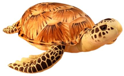 JORCEDI Meeresschildkröte Plüschtier Kuscheltier, Realistische Grüne Schildkröte Stofftier mit Weichem Panzer, Flauschiges Meerestier Geschenk für Kinder Tierliebhaber (zong,48cm)