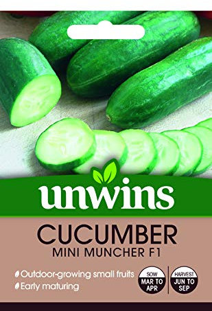 Unwins 30310569 Cucumber Mini Muncher F1 Seeds, Clear