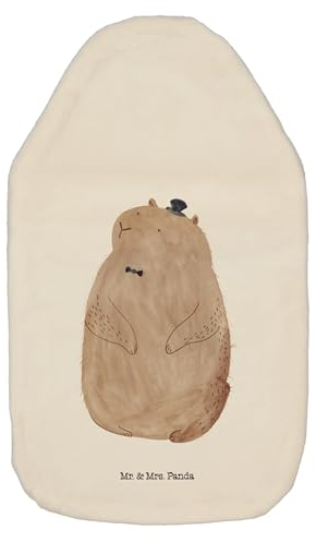 Mr. & Mrs. Panda Wärmflasche Murmeltier - Geschenk, Respekt, Tiermotive, Gute Laune, Freundlichkeit, Körnerkissen, Wärmekissen, Bettflasche, lustige