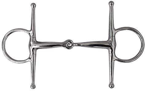 German Riding Schenkeltrense Edelstahl einfach gebrochen 13,5 cm