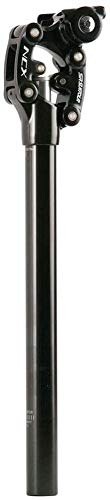 Fahrrad-Sattelstütze, Aluminiumlegierung, Mountainbike-Sattelstütze, 50 mm, Federung, Sattelstütze für Reisen, MTB, Fahrrad, Federung, Sattelstütze (schwarz, 31,6 x 350 mm)