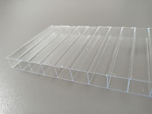 Stegplatten Ersatzplatten für Gewächshaus 10 mm klar farblos UV-geschützt (L x B = 1350 x 700 mm)