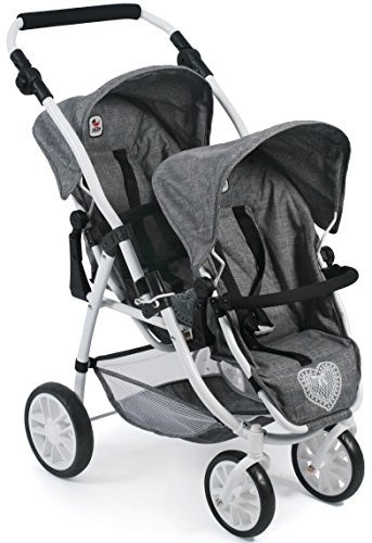 Tandembuggy Vario - Cochecito Doble para Dos muñecas, para niños de 4 a 8 años