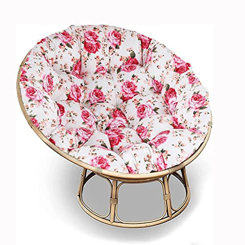 SRHWBF Papasansessel Kissen Papasan-Sitzkissen Papasan-Stuhlkissen Outdoor Kissenkissen bequem Für Innen Balkon Draussen Patio Garten (NUR Kissen) (6 Ø130cm/51.1 in)