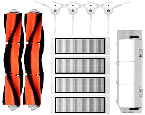 BABOS Für Mi Robot Vacuum 1 / 1S SDJQR01RR SDJQR02RR SDJQR03RR S502-00 S5 Max S6 Hauptseitenbürstenteile