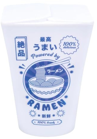 Ramen Lampe Boîte à Lampe Inspirée des Nouilles Japonaise, Fonctionne sur Piles, Cadeau pour Amateurs de Soba, Décor Original, Blanc