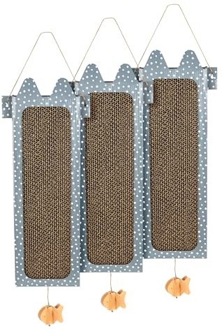 Kitty City Reversible/Double Use Hanging Scratcher 3-Pk