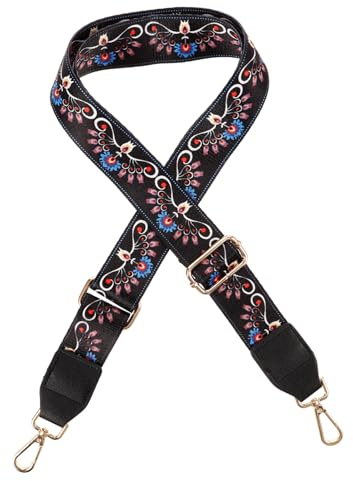 Levemolo Vintage Pattern Banjo Strap Adjustable and Wide Shoulder Belt for Banjo Guitar Ukulele Bass Reduces Burden Musical Instrument Accessory Fine Workmanship