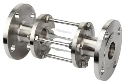 HQDRCY 304 Edelstahl Flansch Schauglas HGS07-126 Durch Schauglas Rohr Flansch Fenster DN100 for Beobachten Die Geschwindigkeit Und Arbeits Staaten Etc(304 DN15-150LB)