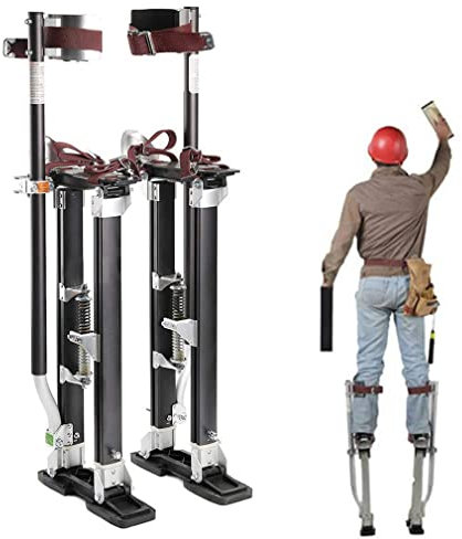 XCSCUK Gipskartonstelzen, verstellbare dekorative Stelzen, Aluminium-Konstruktions-Malerlift für Deckeninstallateure/Maler (32)