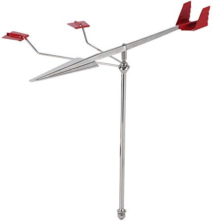 Veleta Marina, Veleta para Barco, Indicador de Viento para Barco con Soporte Fijo, Acero Inoxidable 304 para Navegación en Yate