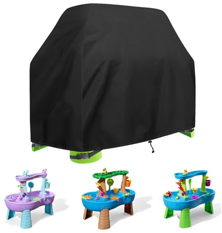 Bonna Kids Water table Cover,Compatible with Step 2 Water Play Table, 420D Heavy Duty Waterproof Fabric,Waterproof,Dust Proof, Anti-UV (63×84×104cm)