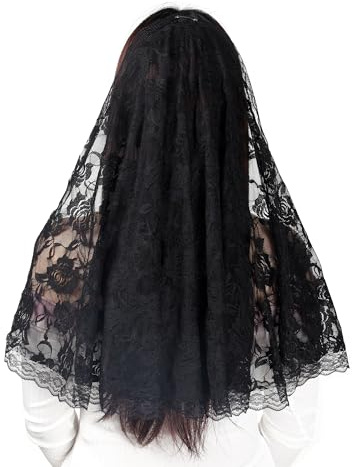 Manfnee Dreieckstücher und Tücher aus Spitze für Abendkleider mit Quasten Hochzeit Party Mesh Spitzenschleier