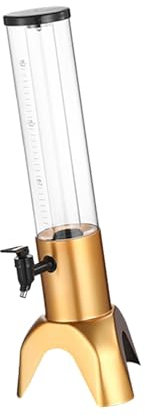 F Fityle Dispensador de Cerveza LED Tipo Torre, dispensador de té para encimera, Mantiene Bebidas y frías, Torre de Bebidas de pie para, 1.5l