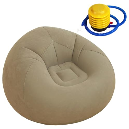 Bokcztml Verstellbares Luftsofa mit mehreren Positionen, PVC-Stoff, faltbare Möbel für Wohnheim, Outdoor, Entspannung, Luftsofa für Erwachsene und Kinder