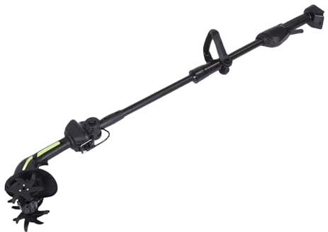 Fockety Motoculteur sans Fil, motoculteur électrique alimenté par Batterie 18 V, 235 TR/Min, avec Une Largeur de Travail de 10 cm et Une Profondeur de 10 cm, pour Le Travail du Sol