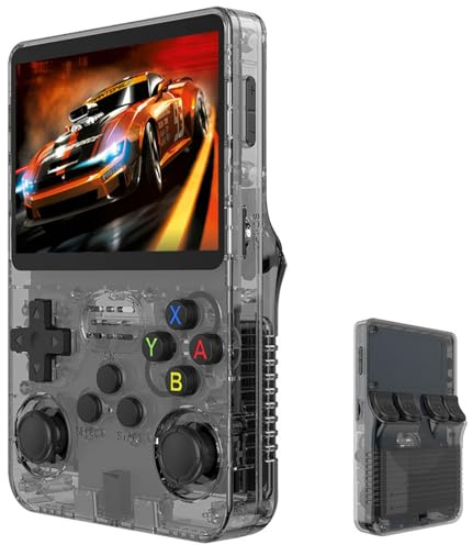 Console De Jeu Portable Rétro, Écran IPS 3,5 Pouces avec Mémoire 64 Go Et 128 Go, Plus De 40000 Jeux, Adapté Aux Enfants Et Aux Adultes en Tant Que Console De Jeu Portable, Cadeau De Noël-Blick||128G