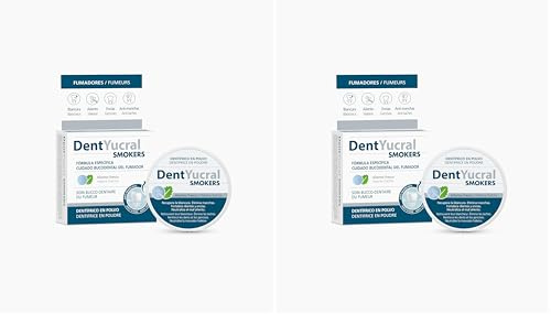 Eucryl Polvo Dentífrico para Fumadores, 50 gramos (Paquete de 2)