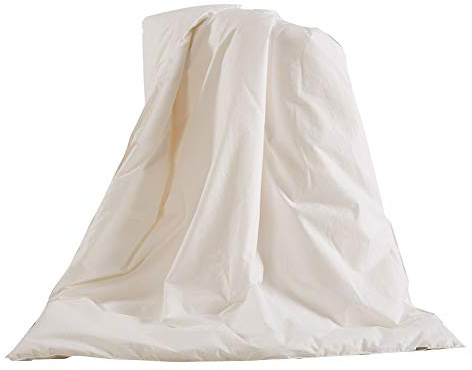 THXSILK 100% Mulberry Silk Duvet Comforter with Cotton Shell for Baby Crib Toddler Bed, Ultra Soft, Light Weighted, White