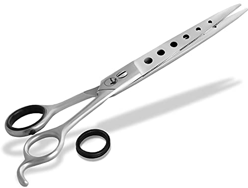Fellschere Exklusive Ausführung Gerade Haarschere Hundehaar-Schere 19,5 cm Schere für Fell Pelz und Tierhaare