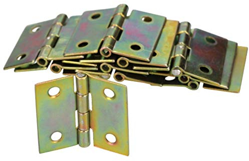 KOTARBAU® Möbelscharniere 30 x 30 mm 25 St. Gerollte Scharniere Alle Größen Tischband Türband Möbelband Verzinkt Türscharniere Scharnier Kistenband Schrankscharniere