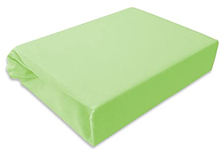 Spannbettlaken Kinderbett Inkontinenz Wasserdicht FROTTE mit Polyurethane Membrane 60x120 70x140 80x160 Top Qualität Hohe Gewicht 180g/m2 (70x140, Grün)
