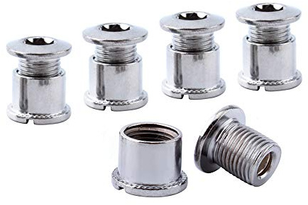 VOANZO 10 Sets M8 x 12 mm silberne Muttern 2 Stück/Set Fahrrad Radnabe Achsmuttern 7075 Aluminiumlegierung Schraube für Fahrrad Doppel Geschwindigkeit Kurbelgarnitur