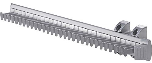 Gedotec Design Kleiderschrank Krawattenhalter mit Vollauszug ausziehbar für 30 Krawatten - Schal & Accessoires | Aluminium Silber eloxiert | Länge 454 mm | 1 Stück - Aufhängung für Schrank-Türen