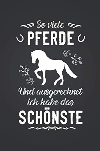 So viele Pferde: Pferde NOTIZBUCH | Format 6x9 (ca. DIN A5) | 120 Seiten Softcover | Liniert, liniertes Papier, Lineatur | Perfektes Pferdespruch Geschenk für Pferdeliebhaber die gerne reiten lernen