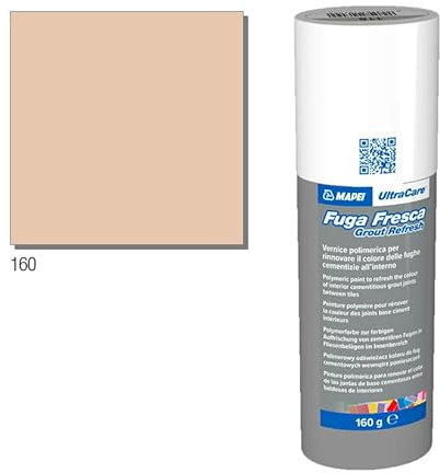 MAPEI Ultracare FUGA Fresca Fresh Escape 160 Magnolia Polymer Paint to Renew The Color of Cement Joints Bottle 160 gr.