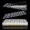 480PCS False Nails Stickers 20 Sheets Double-Side Glue Nail Sticker Transparent Nail Sticker for Nail Art Waterproof Adhesive Nail Tab Breathable Sticky Nail Tabs for DIY Nail Art Decoration