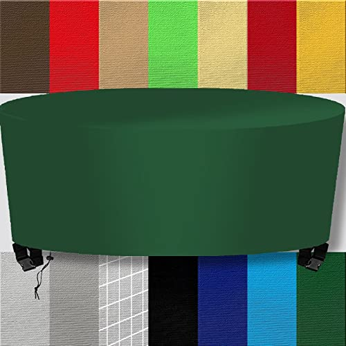 abdeckung gartenmöbel abdeckung rund winterfest wasserdicht 204x60cm 210D abdeckplane gartenmöbel schutzhülle Abdeckhaube abdeckungen terrassenmöbel gartentisch abdeckung für gartenmöbel Dunkelgrün