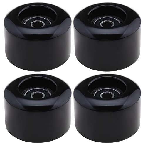 The Lord of the Tools 4 Stück Rollschuhe Räder 54mm Durchmesser 80A Härte Quad Skates Austauschräder mit ABEC-9 608RS Kugellagern Ersatzräder, Schwarz